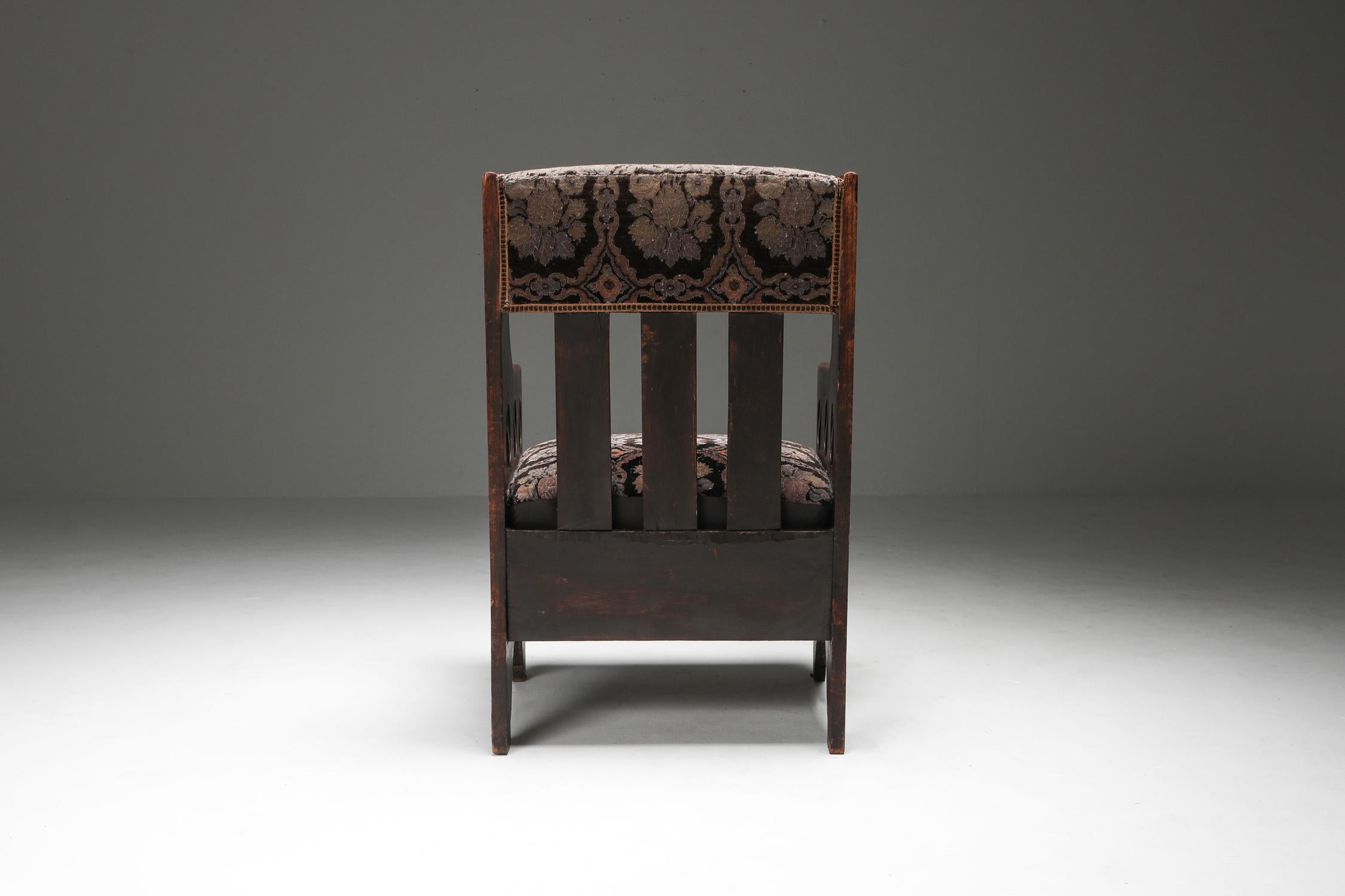 Rustic Modernist Armchair, Sweden, 1920s In Good Condition For Sale In Antwerp, BE