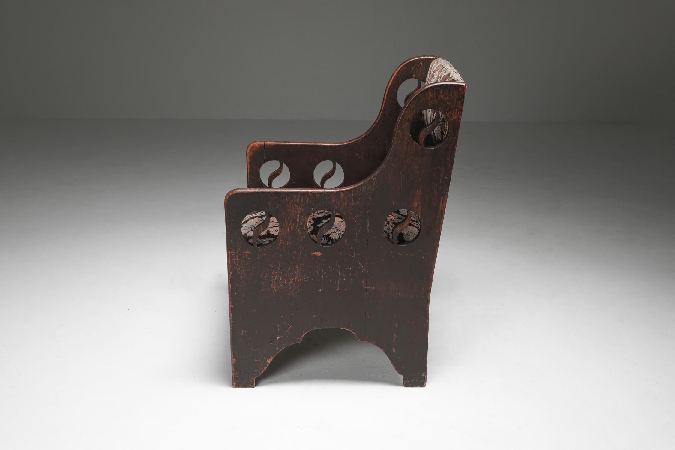 Rustikaler modernistischer Sessel, Schweden, 1920er Jahre im Zustand „Gut“ im Angebot in Antwerp, BE