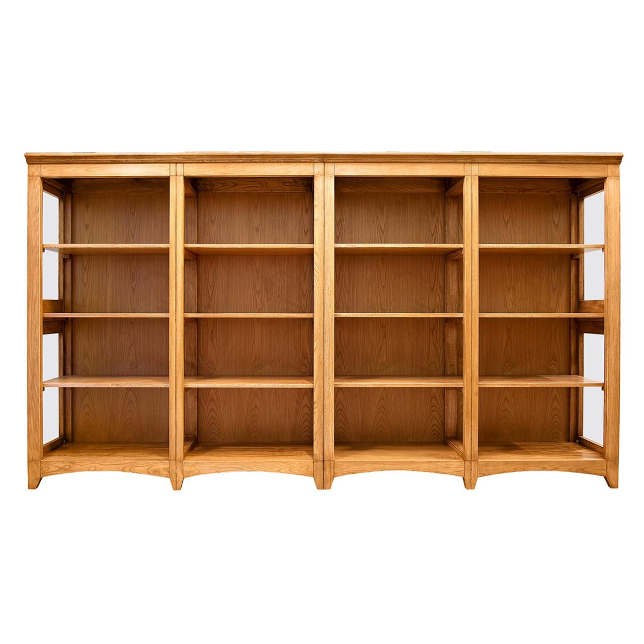 Rustic Modular Chestnut Bookcase For Sale