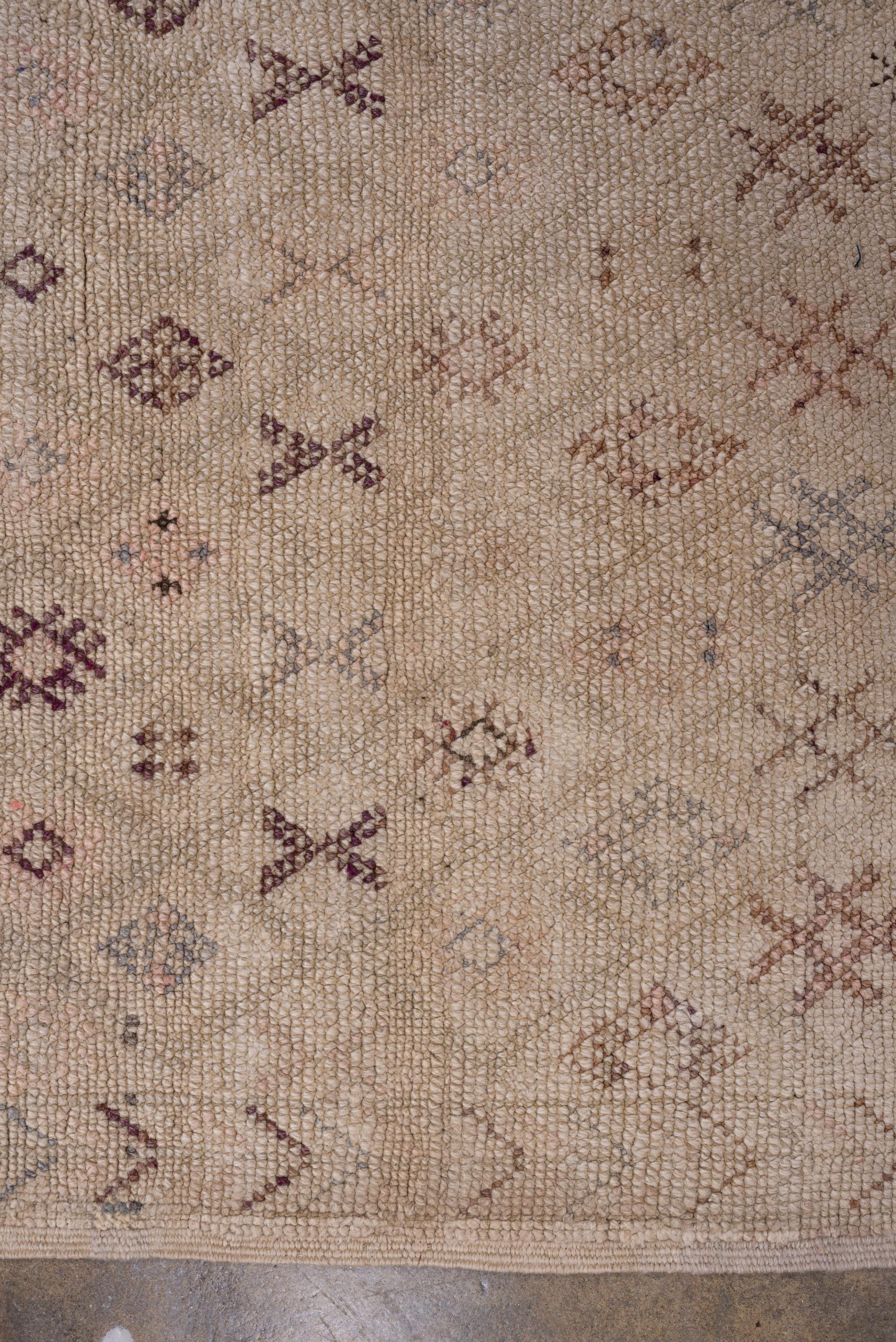 20th Century Rustic Moroccan Rug with Tan Field 