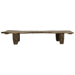 Rustic Naga Table or Bench, Hand Carved Wabi Sabi Style, Ancient Solid Wood no.2