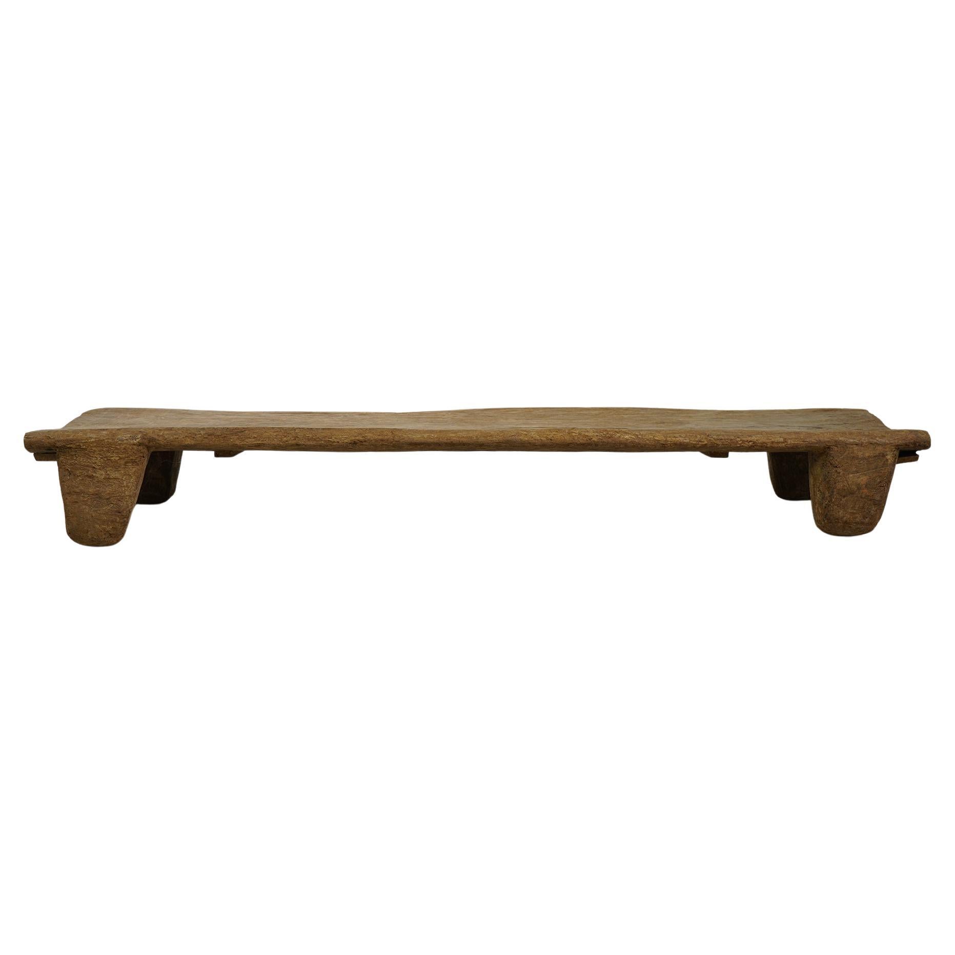 Rustic Naga Table or Bench, Hand Carved Wabi Sabi Style, Ancient Wood 'B'
