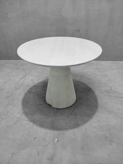 Rustic Natural Stone Indoor/Outdoor Pedestal Dining Table by Summer Classics