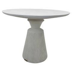 Rustic Natural Stone Indoor/Outdoor Pedestal Dining Table by Summer Classics