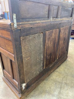 Rustic Neo-Victorian Carved Wood Desk