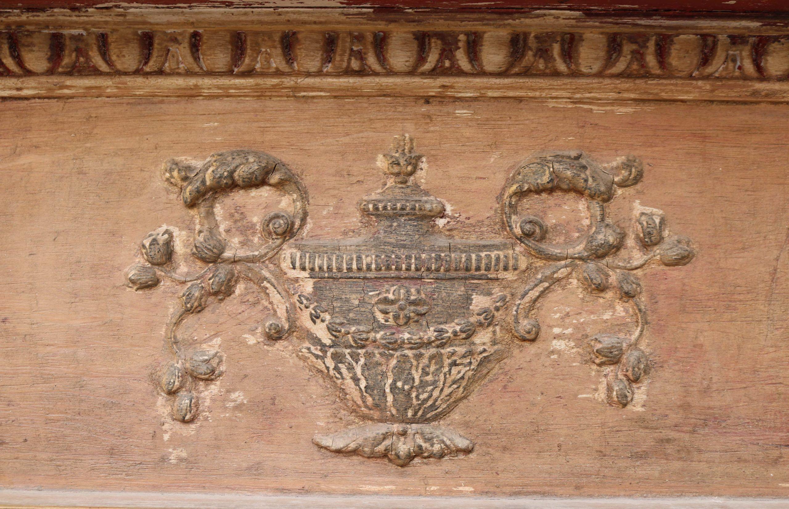 19th Century Rustic Neoclassical Style Fire Surround