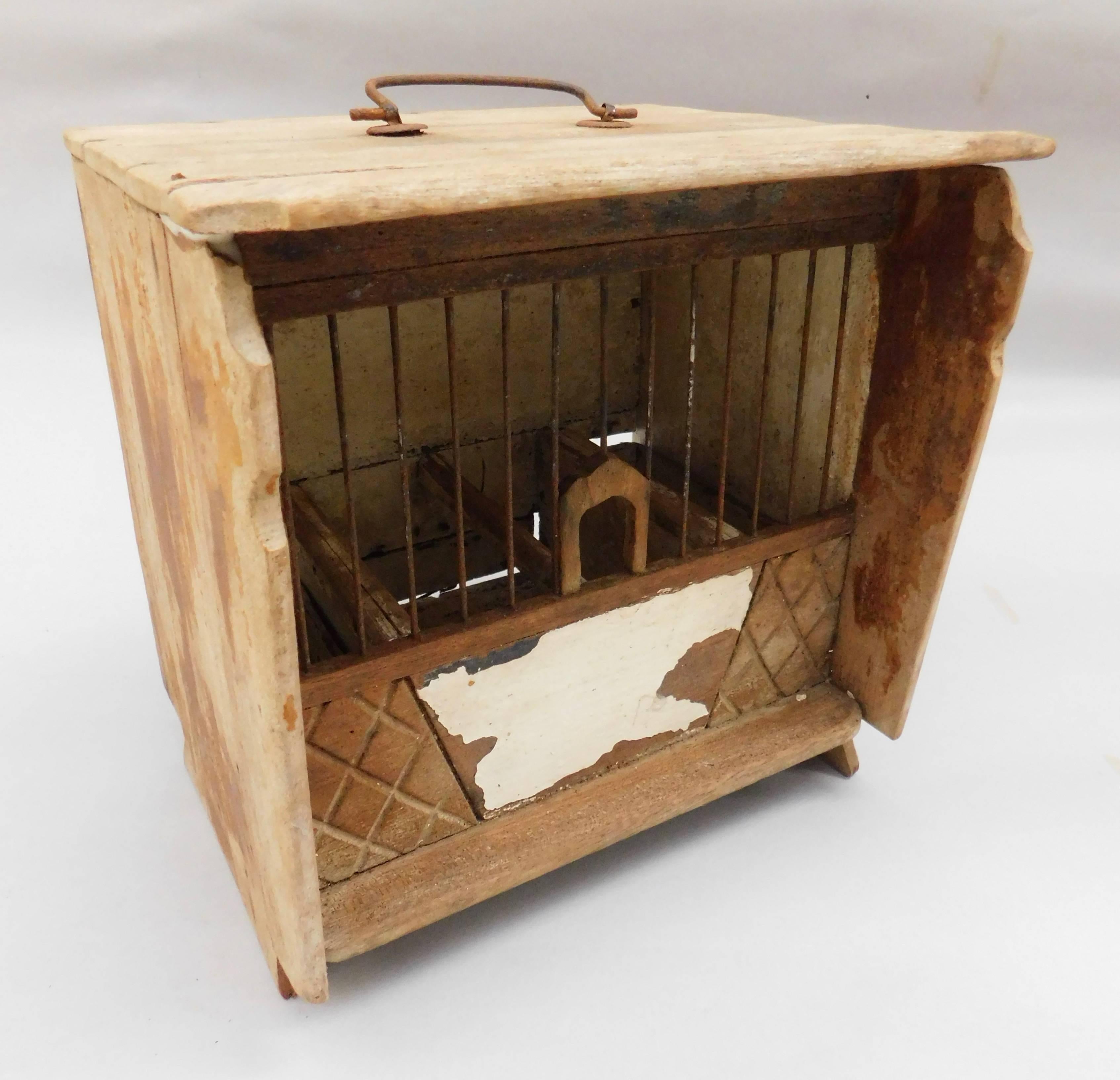 Rustic Northern French Bird Cage For Sale 1