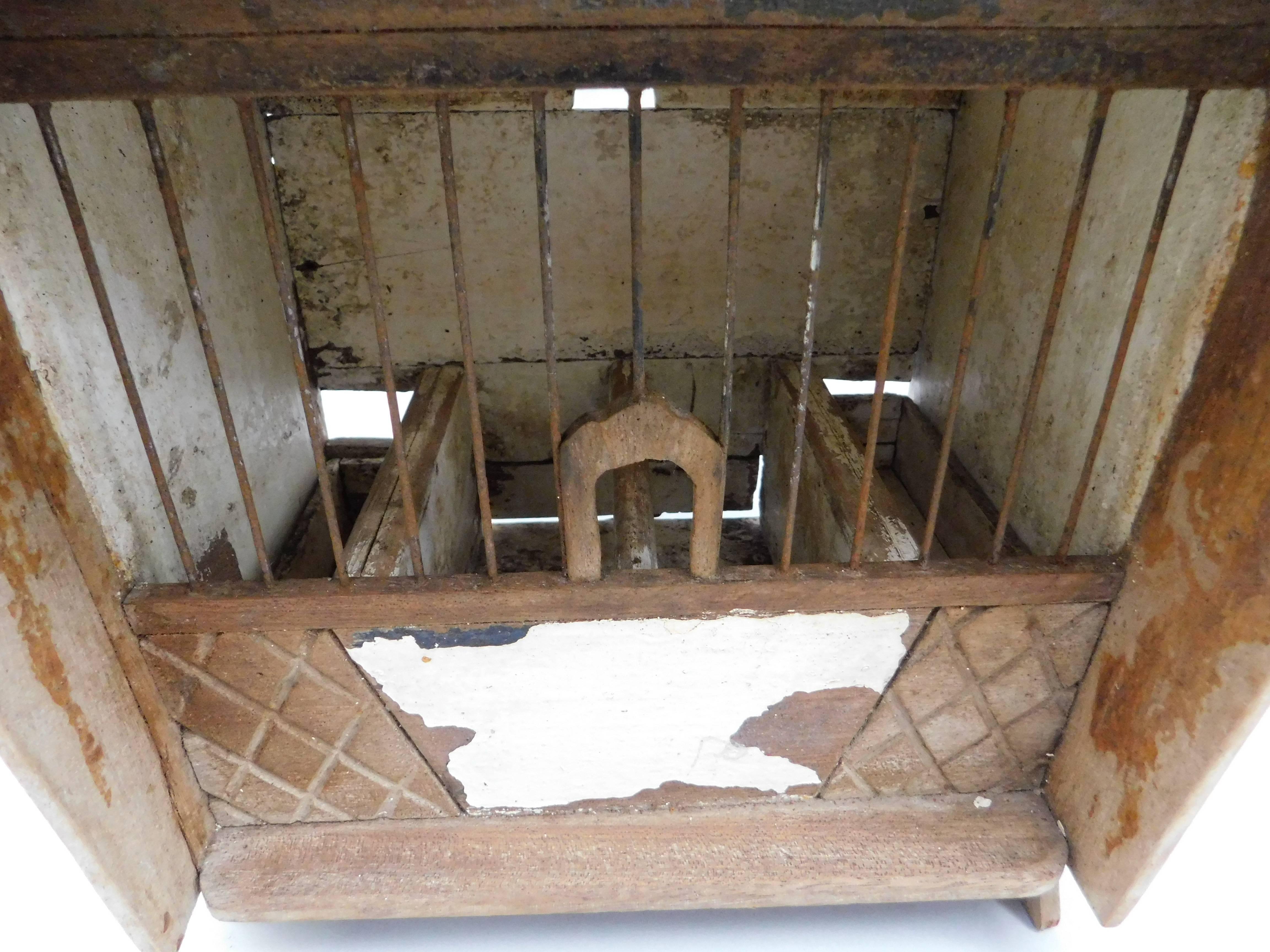 Rustic Northern French Bird Cage For Sale 2