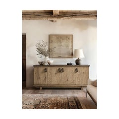 Buffet rustico in Oak e marmo