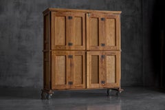 Rustic Oak Bakery Cabinet, Europe, 20th Century