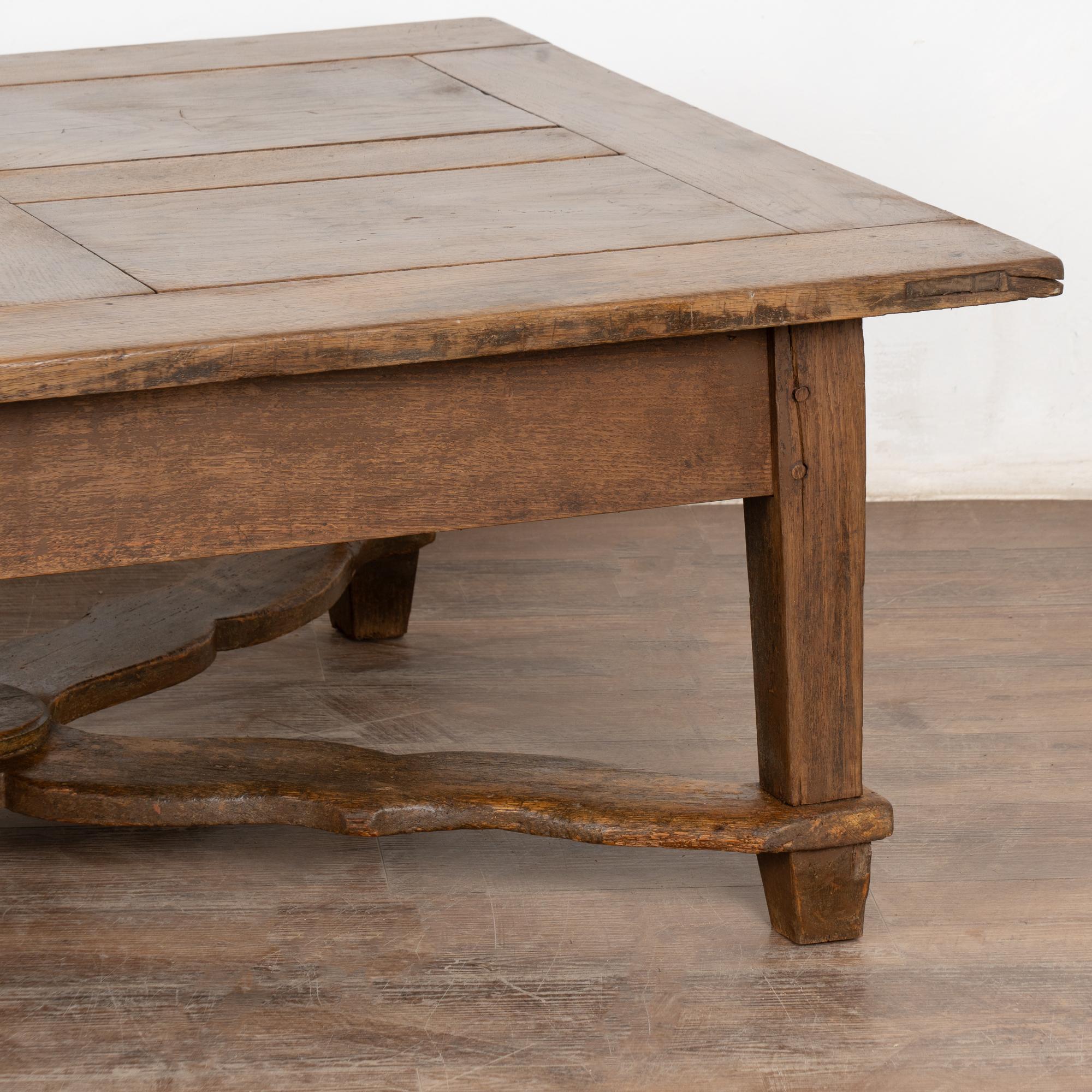 Rustic Oak Coffee Table, circa 1900's from Hungary 5