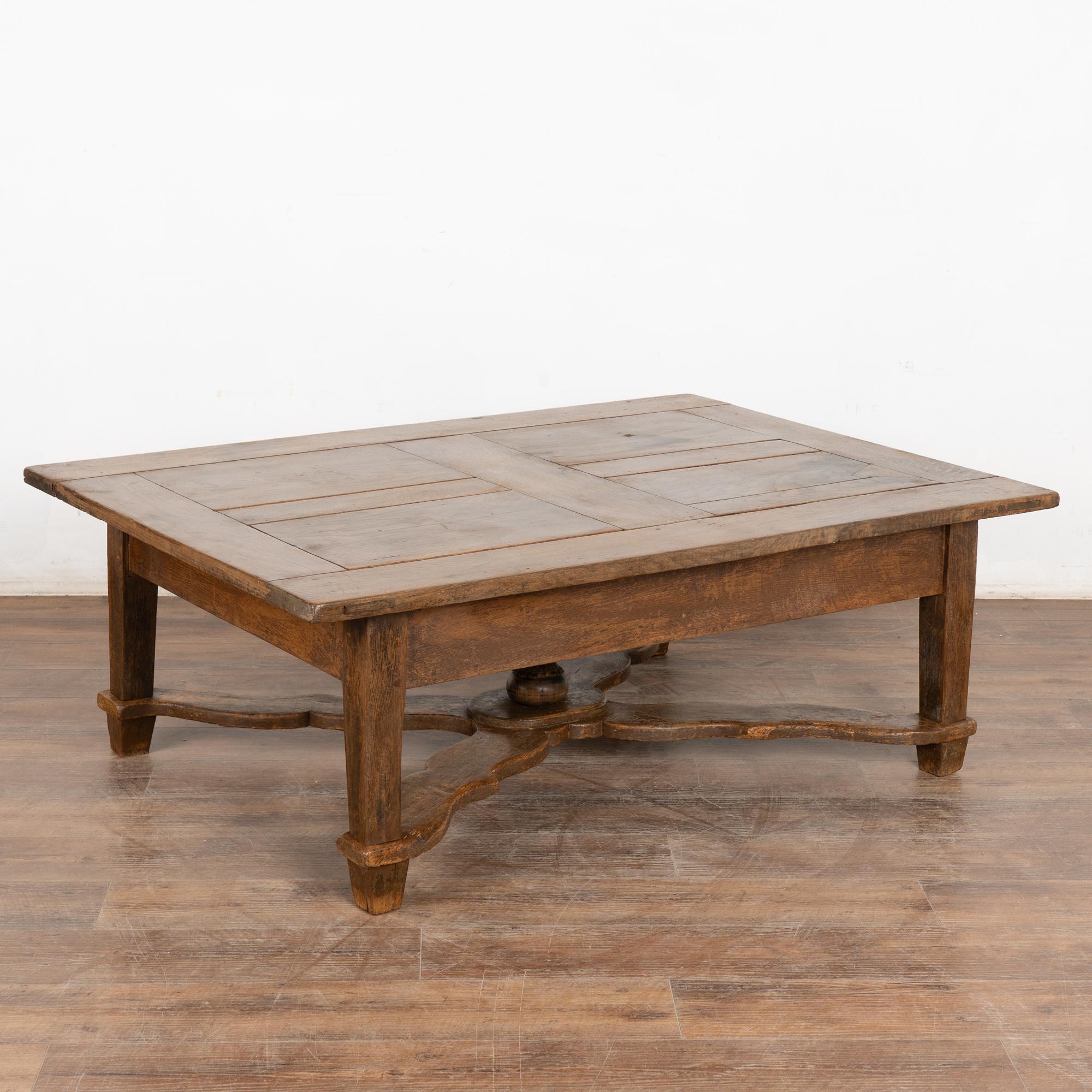 Rustic Oak Coffee Table, circa 1900's from Hungary 6