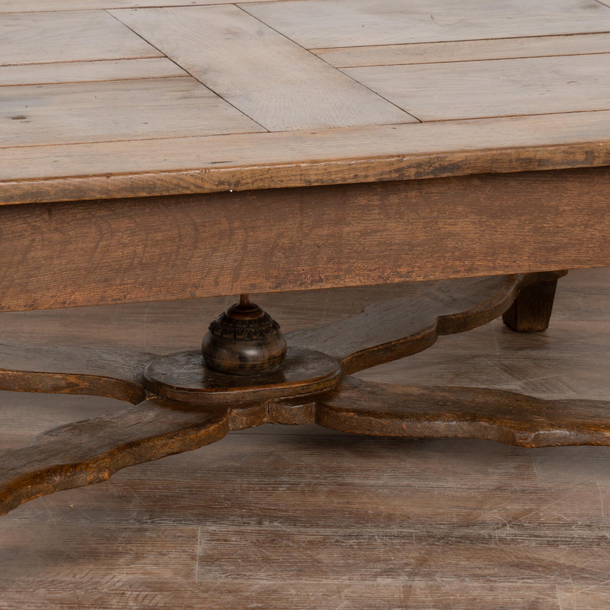 Rustic Oak Coffee Table, circa 1900's from Hungary 4