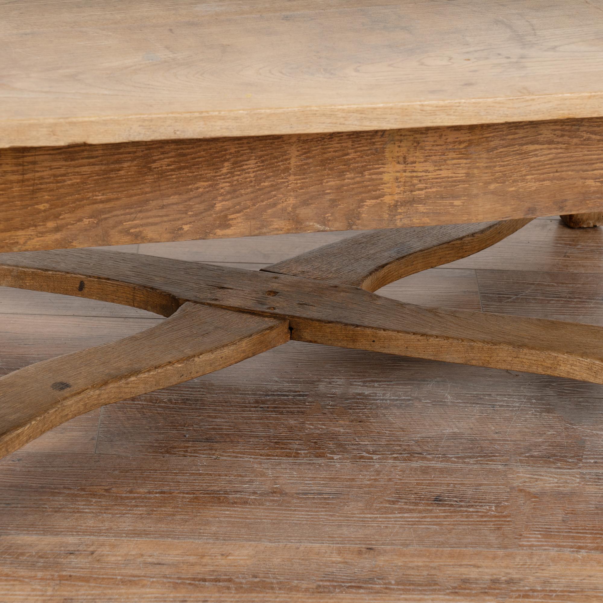 20th Century Rustic Oak Coffee Table, Hungary circa 1900's For Sale
