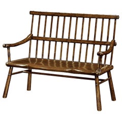 Rustic Oak Country Bench