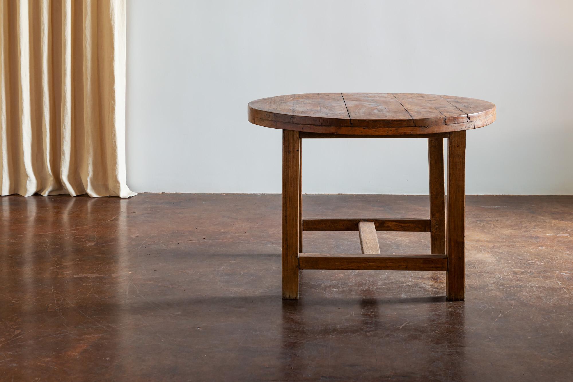 Rustic Oak Dining Table, France, 1900 1