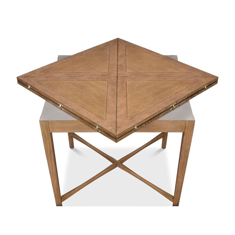 Rustic Oak Envelope Game Table For Sale at 1stDibs