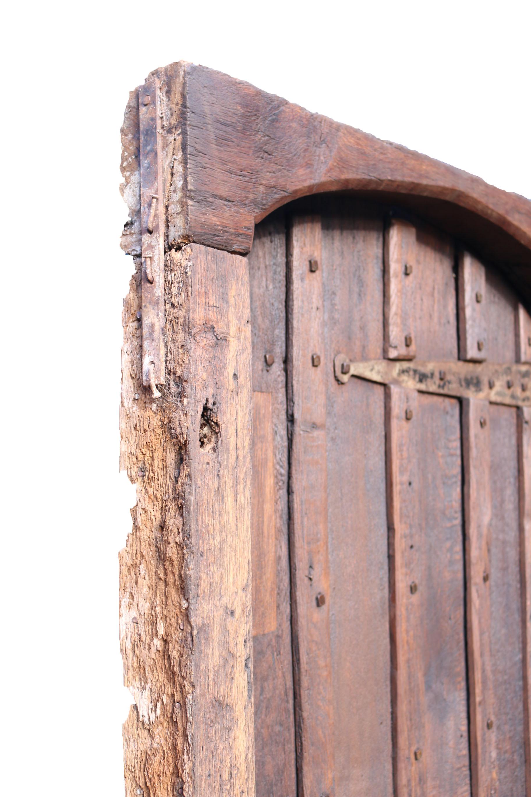 Rustic Oak Exterior Door and Frame 2