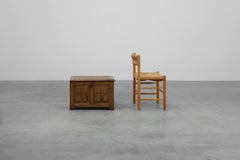 Rustic Oak paneled Trunk or chest, France 18th Century