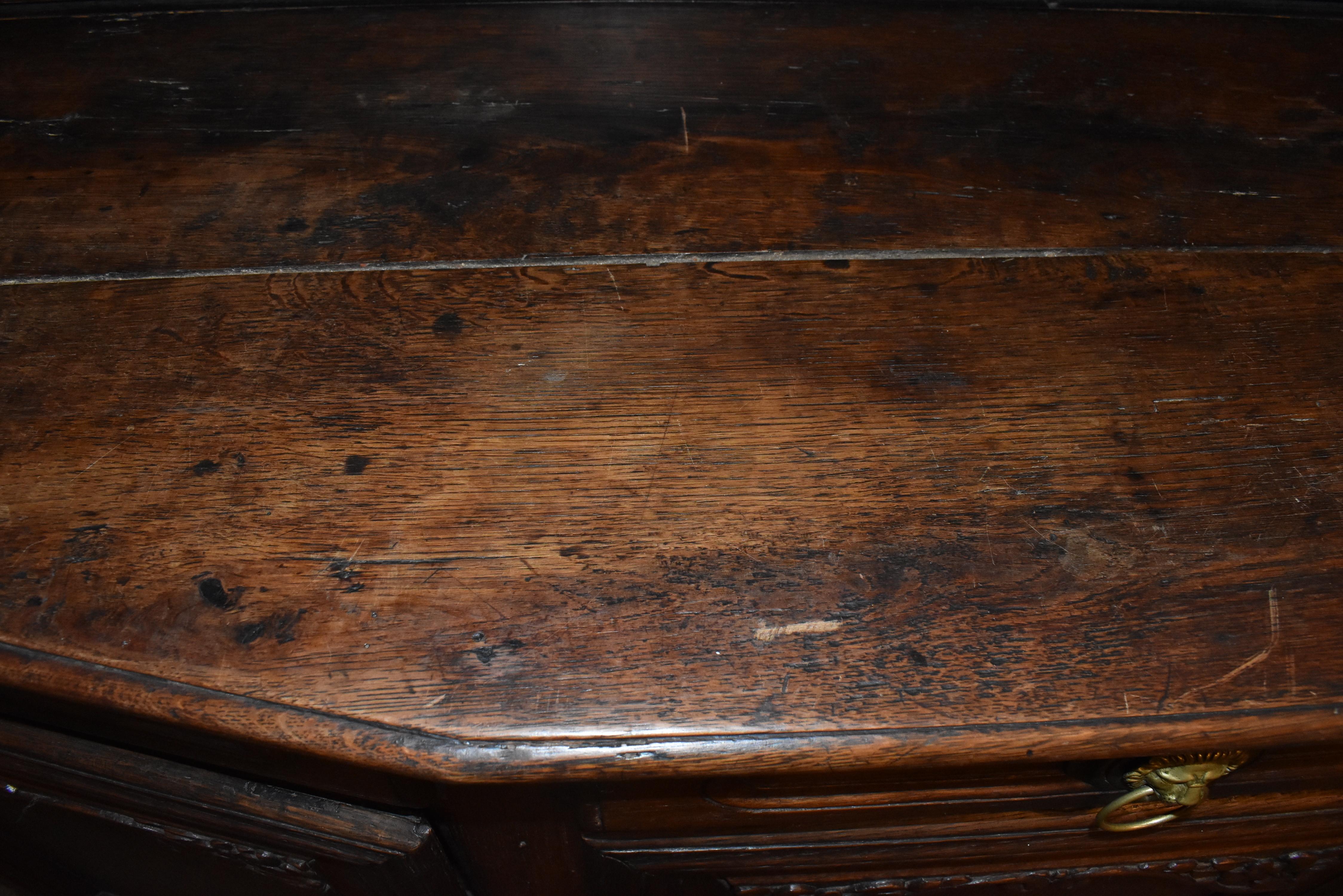 Rustic Oak Plate Cupboard Cabinet, circa 1875 For Sale 8
