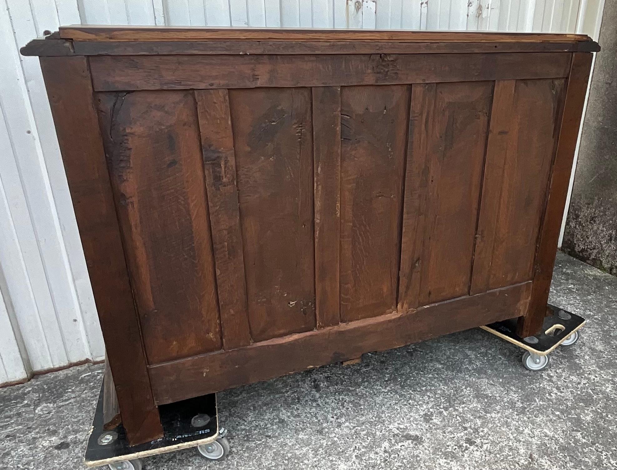 French Rustic Oak Sideboard – 18th Century For Sale
