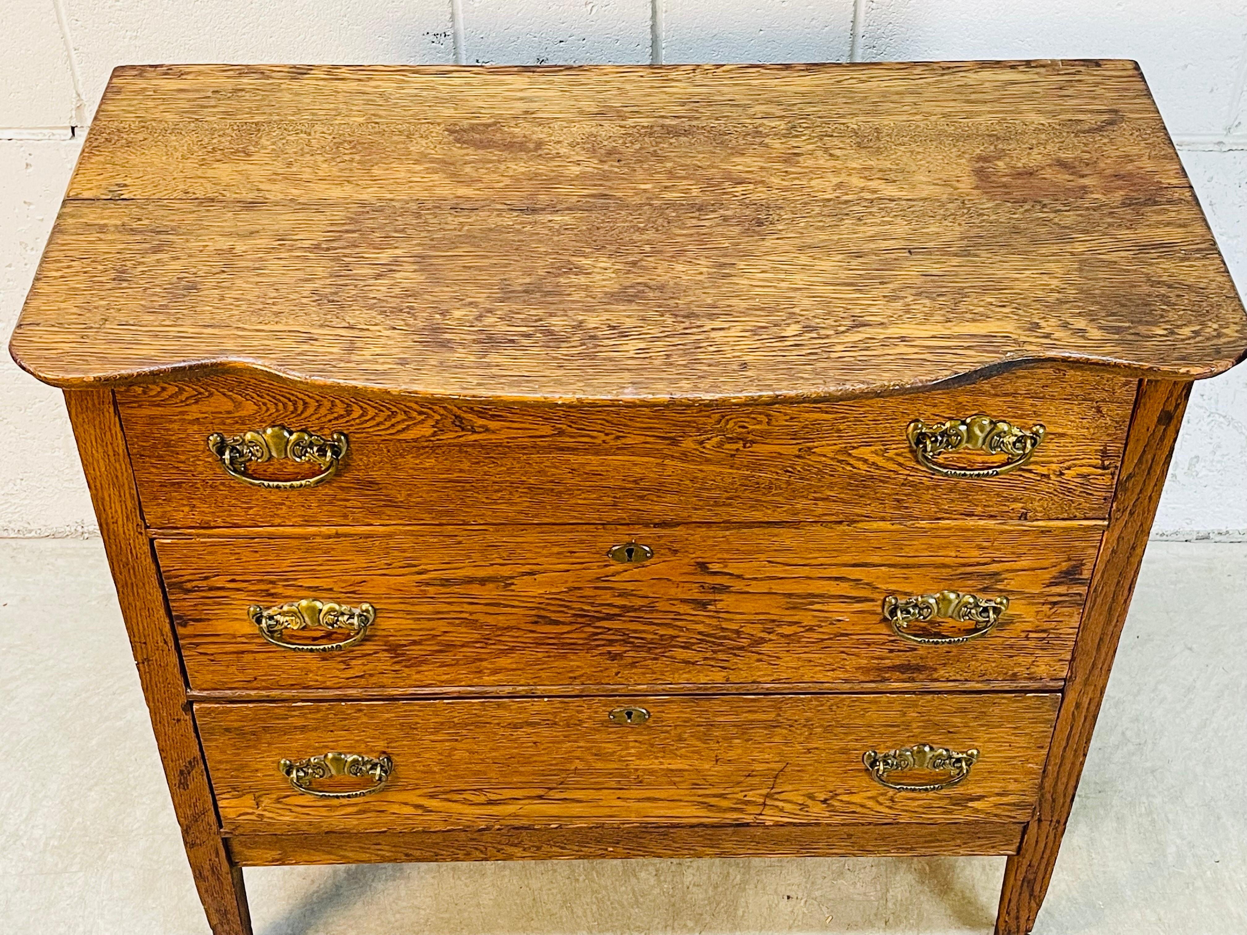 rustic oak dresser