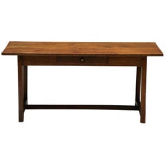 Rustic Oak Writing Desk, France, 19th Century