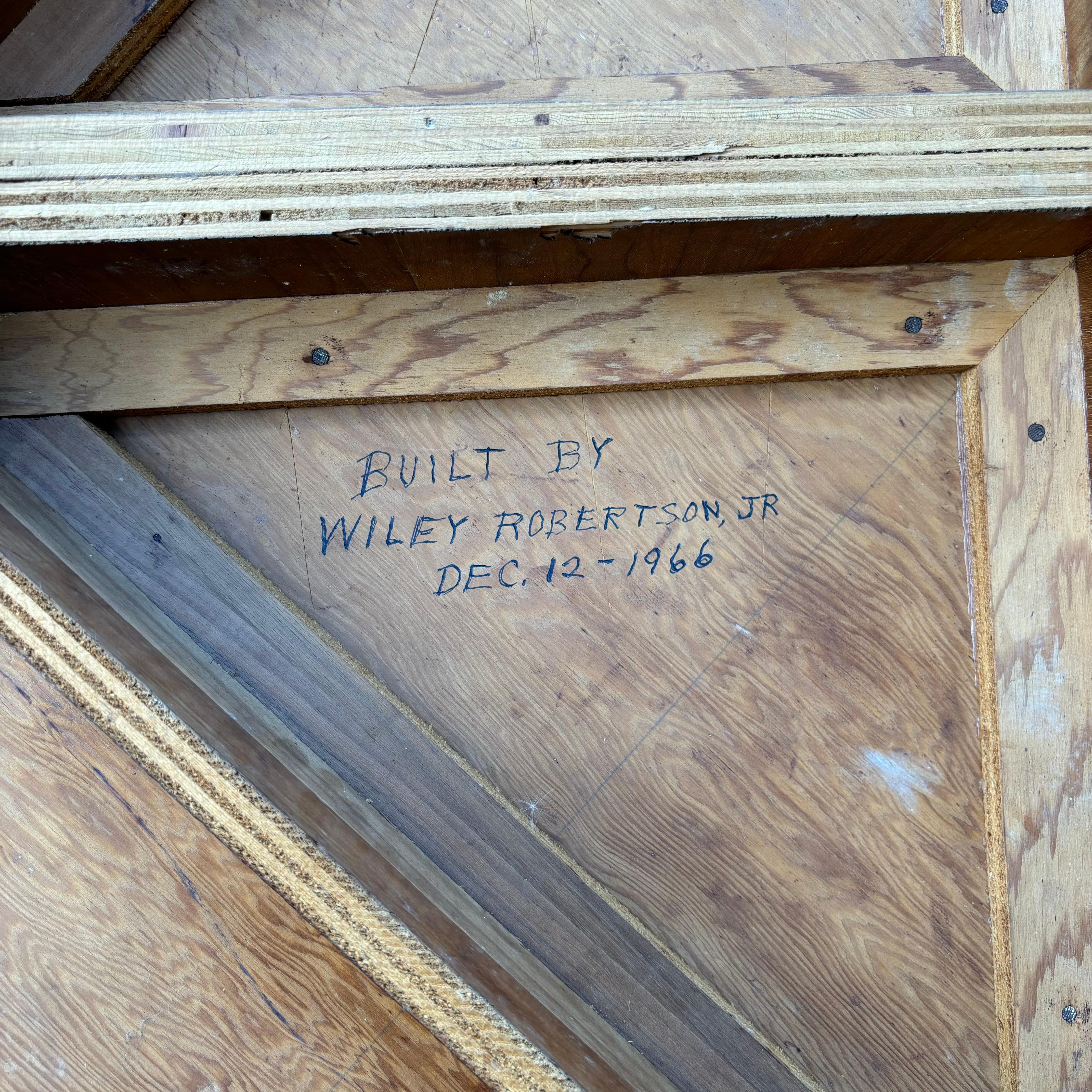 Rustic Octagonal Walnut Dining Table, 1960s For Sale 6