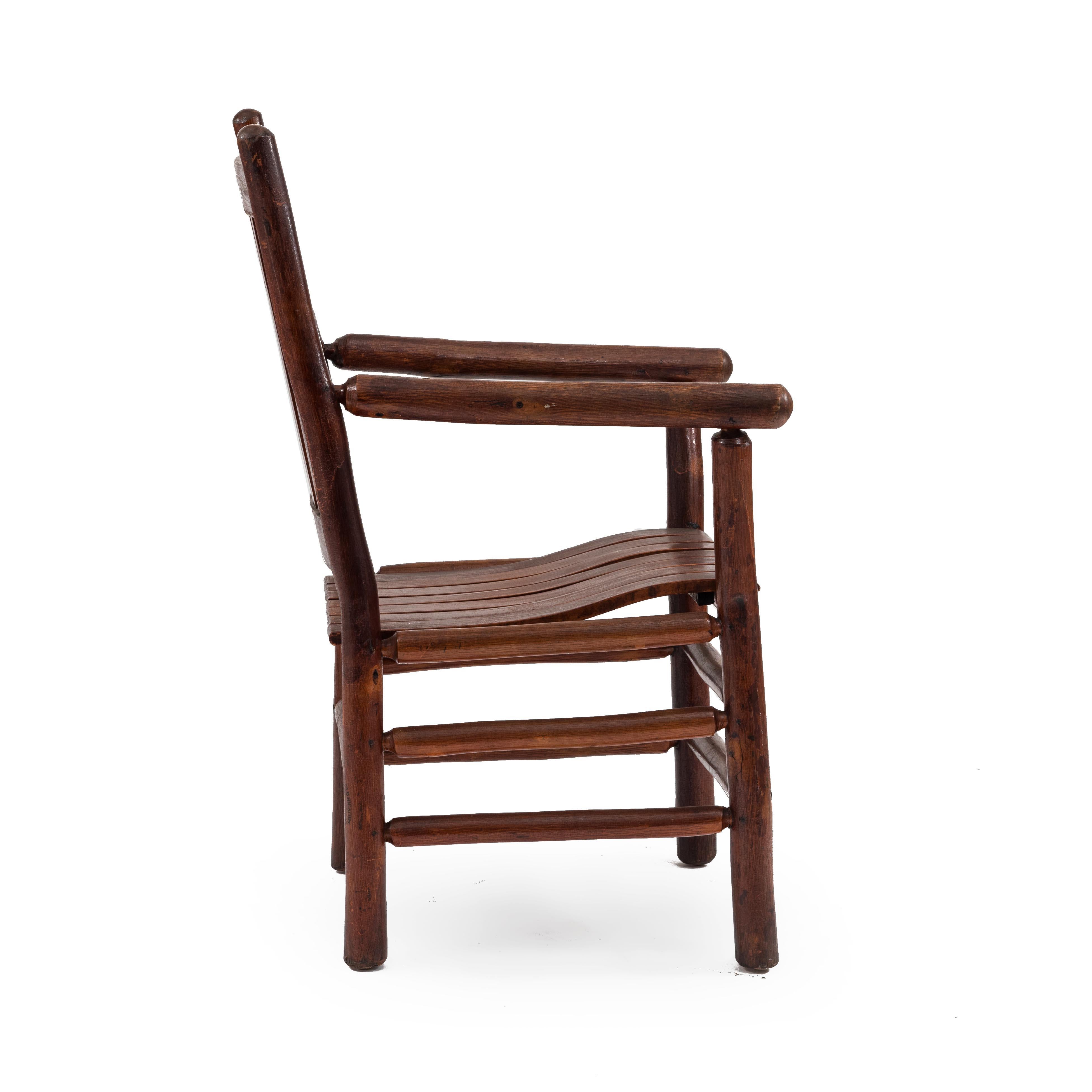 American Rustic Old Hickory Armchair For Sale