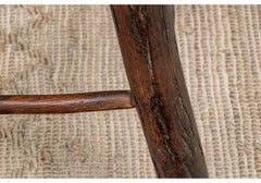 Rustic Old Hickory Chair Co. Octagonal Top Wood And Log End / Side/ Café Table