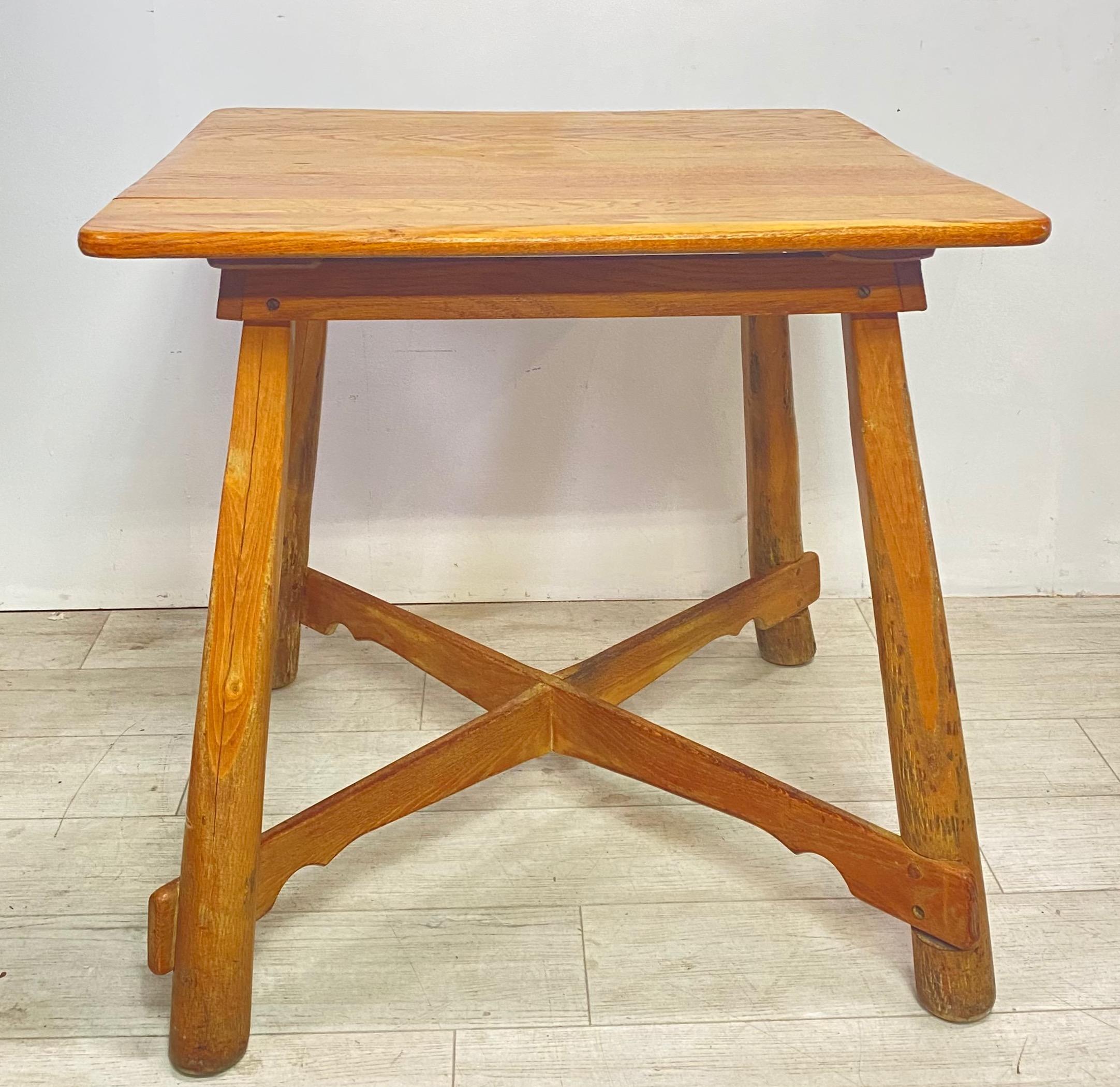 Hand-Crafted Rustic Old Hickory Dinette Set, American Midcentury, circa 1950