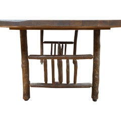 Rustic Old Hickory Dining Room Table