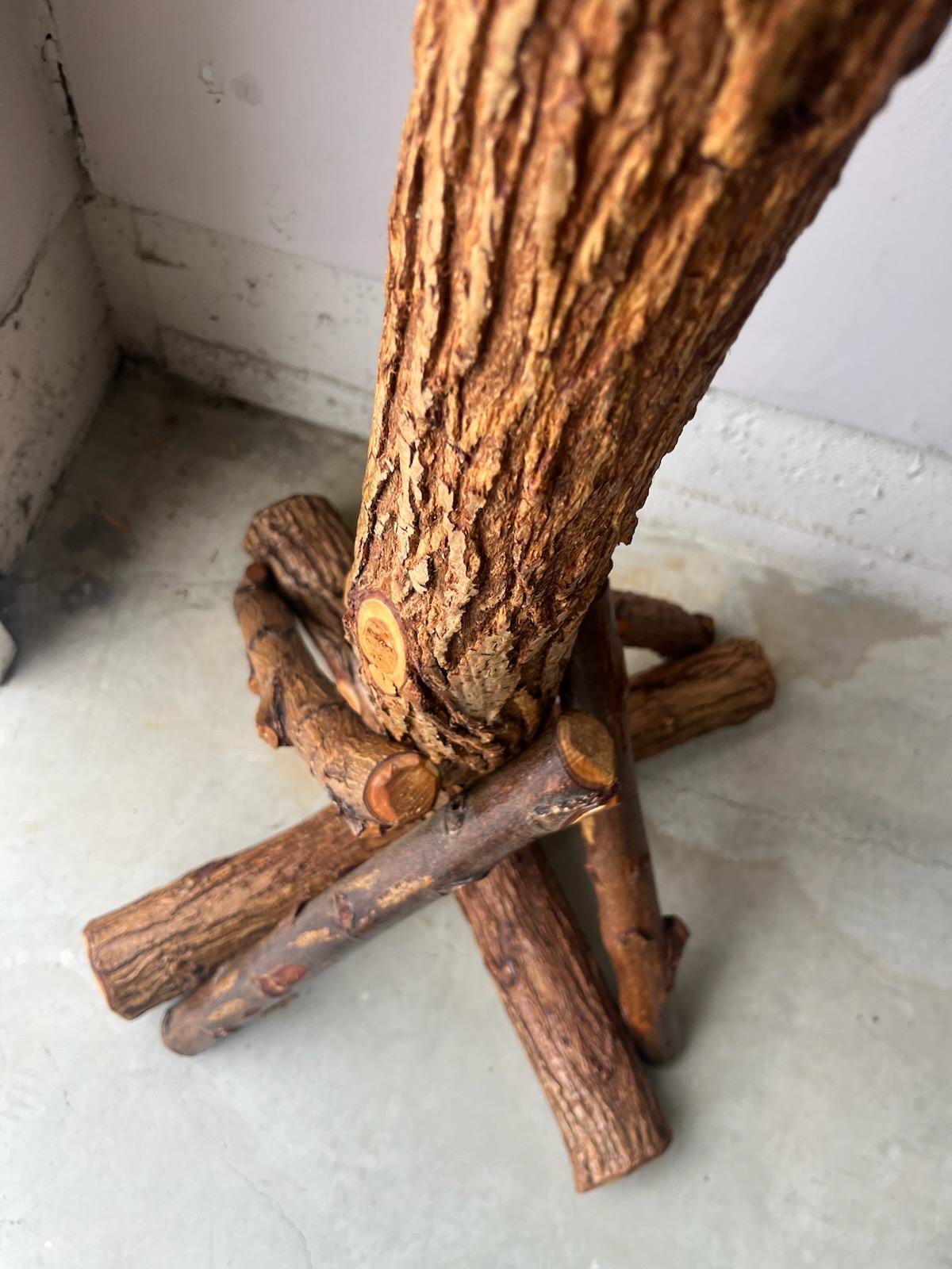 Adirondack Rustic Old Hickory Hat & Coat Tree For Sale