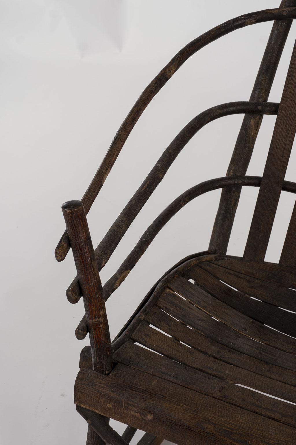 Rustic Old Hickory Rocking Chair 4