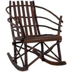 Rustic Old Hickory Rocking Chair
