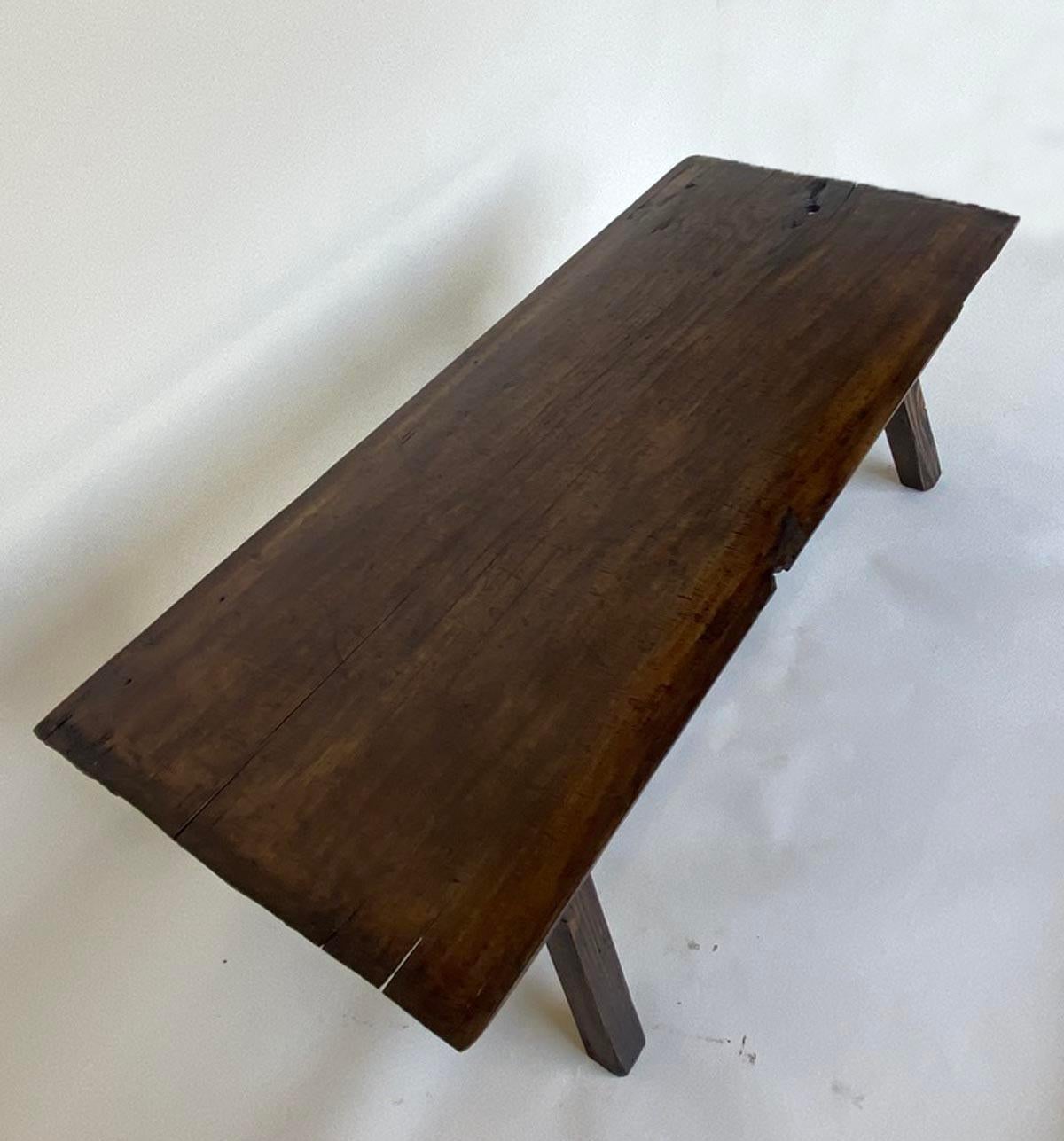 Rustic One Wide Board Coffee Table 2