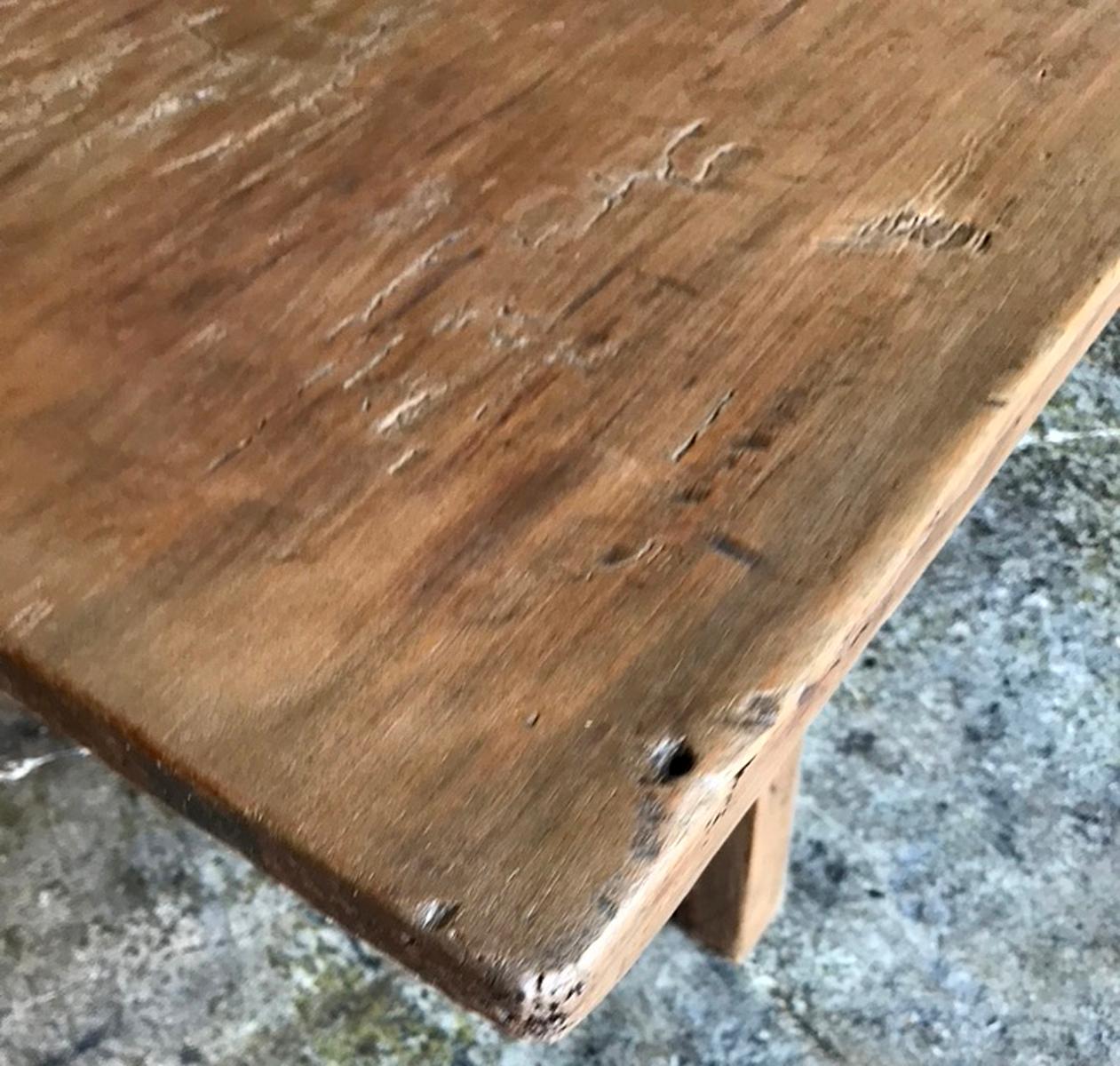 Rustic One Wide Board Coffee Table For Sale 2