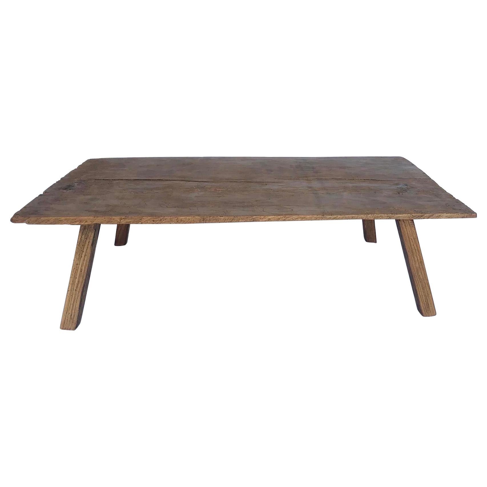 Rustic One Wide Plank Coffee Table