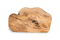 Rustic Organic Live Edge Olive Wood Cutting Board Tray