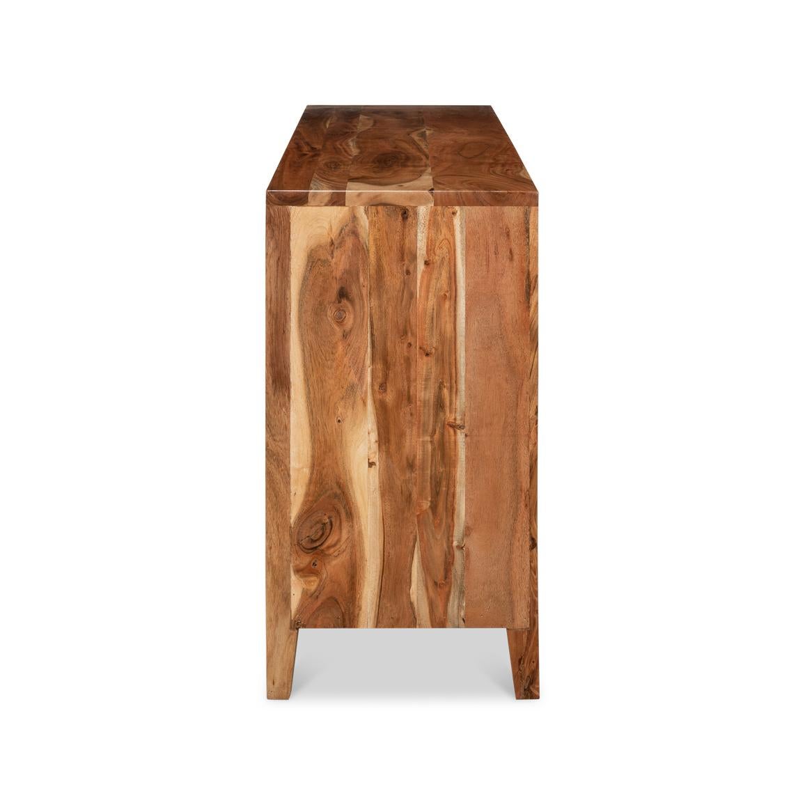Wood Rustic Organic Sideboard For Sale