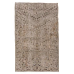 Tapis rustique Oushak, palette neutre