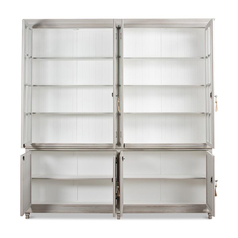 Rustic Painted Bookcase For Sale at 1stDibs