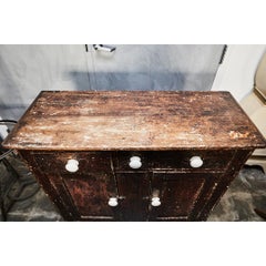 Rustic Painted Cabinet