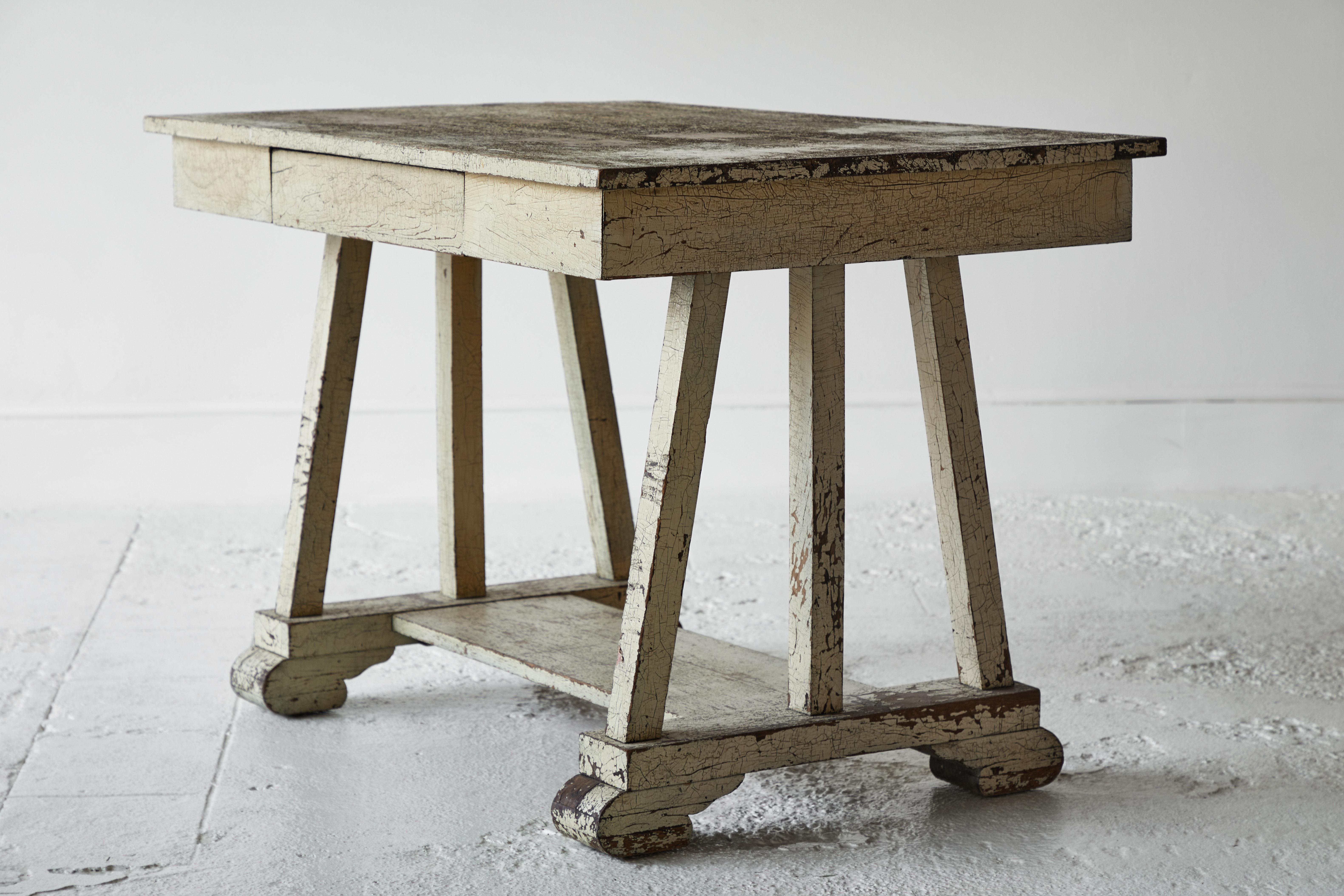 20th Century Rustic Painted Desk