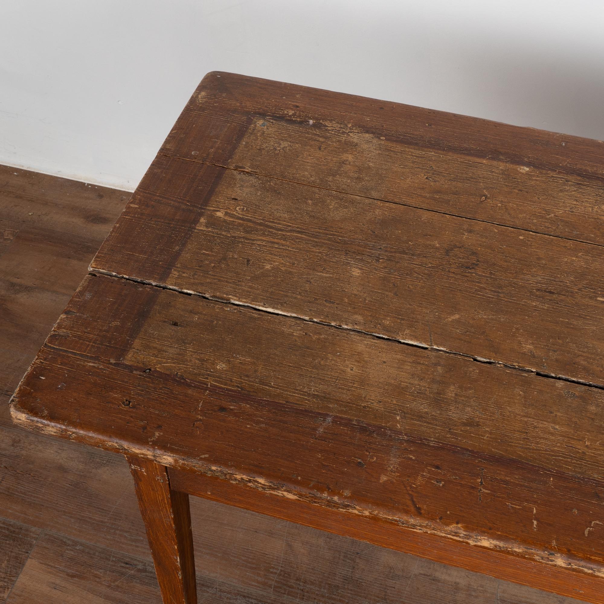 Wood Rustic Painted Farm Table, Sweden circa 1820-40
