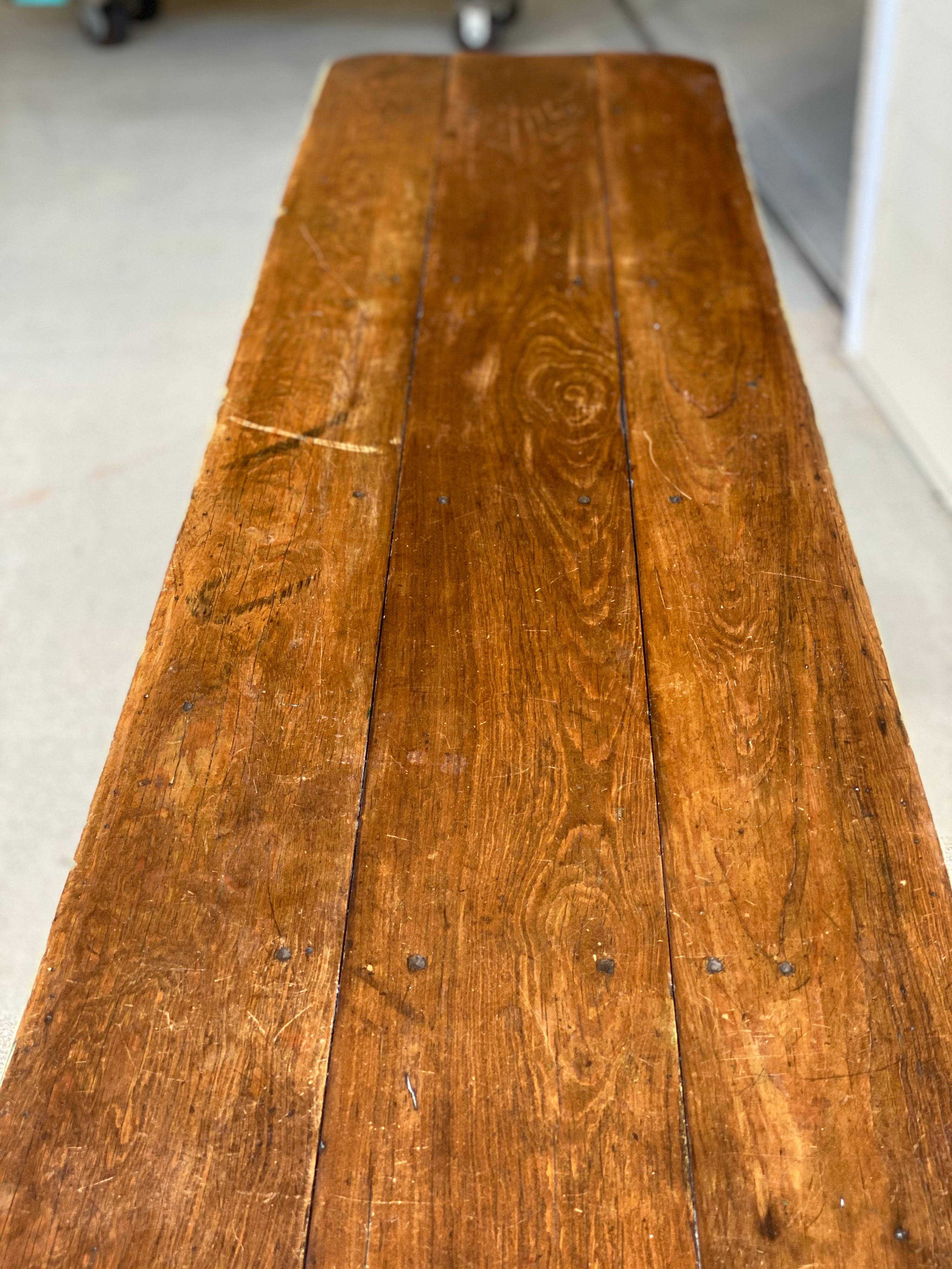 Rustic Painted Narrow Console Table 9