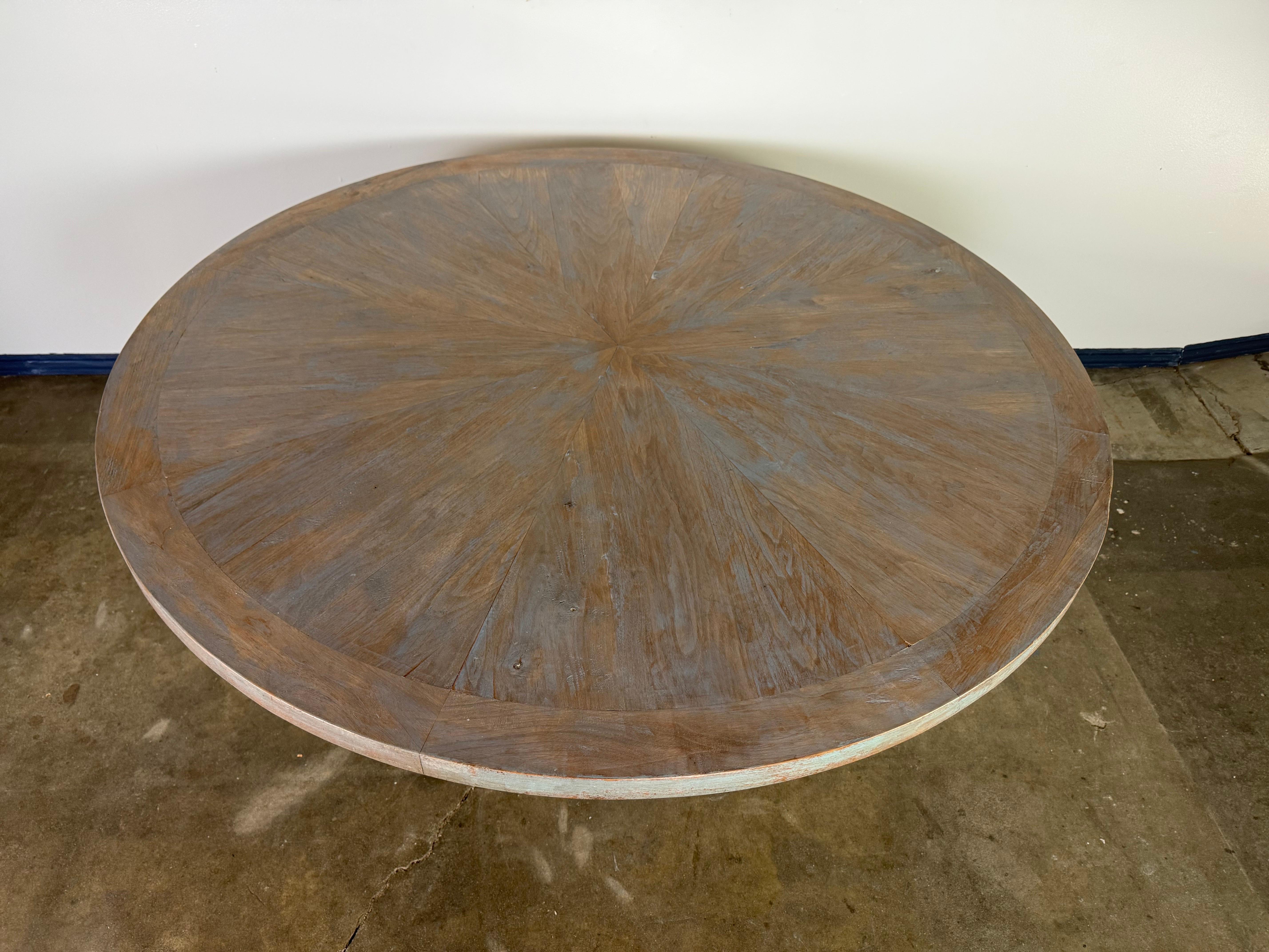 Suédois Table de salle à manger rustique peinte en vente