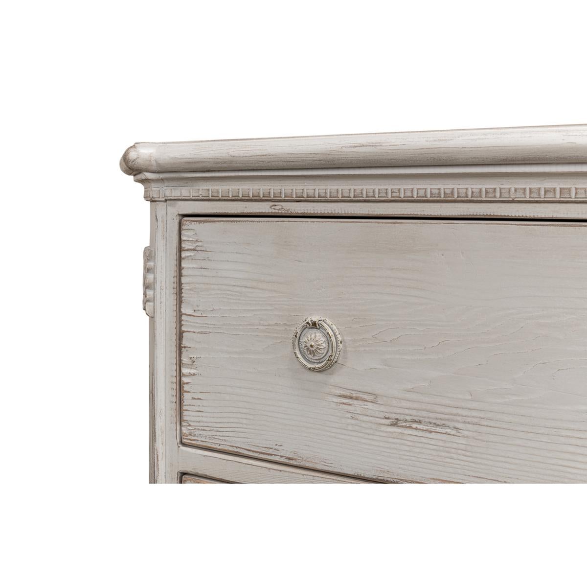 Rustic Painted Swedish Commode In New Condition For Sale In Westwood, NJ