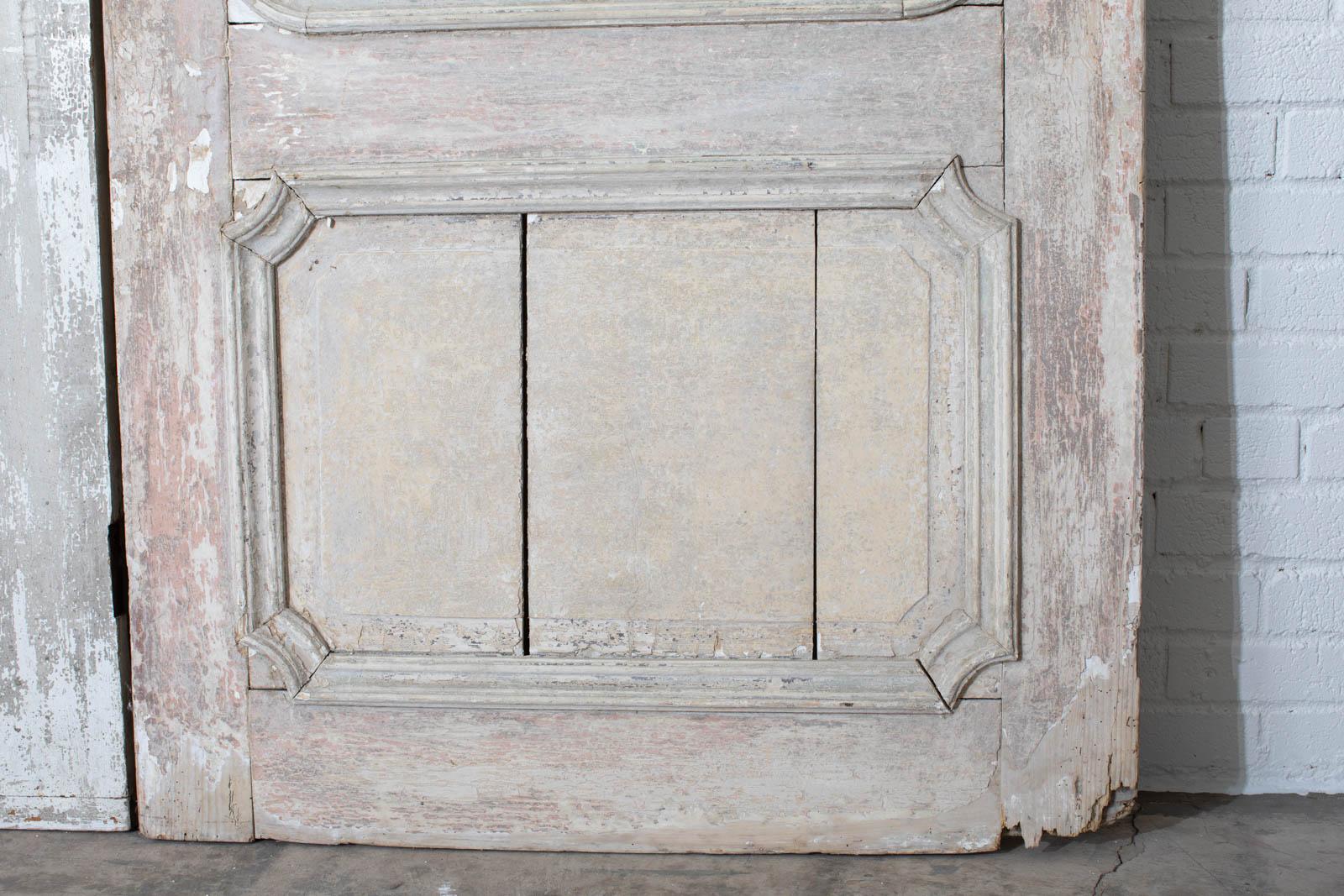 Rustic Pair of 19th Century French Painted Panel Doors 6