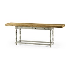 Rustic Parquetry Hunt Dining Table